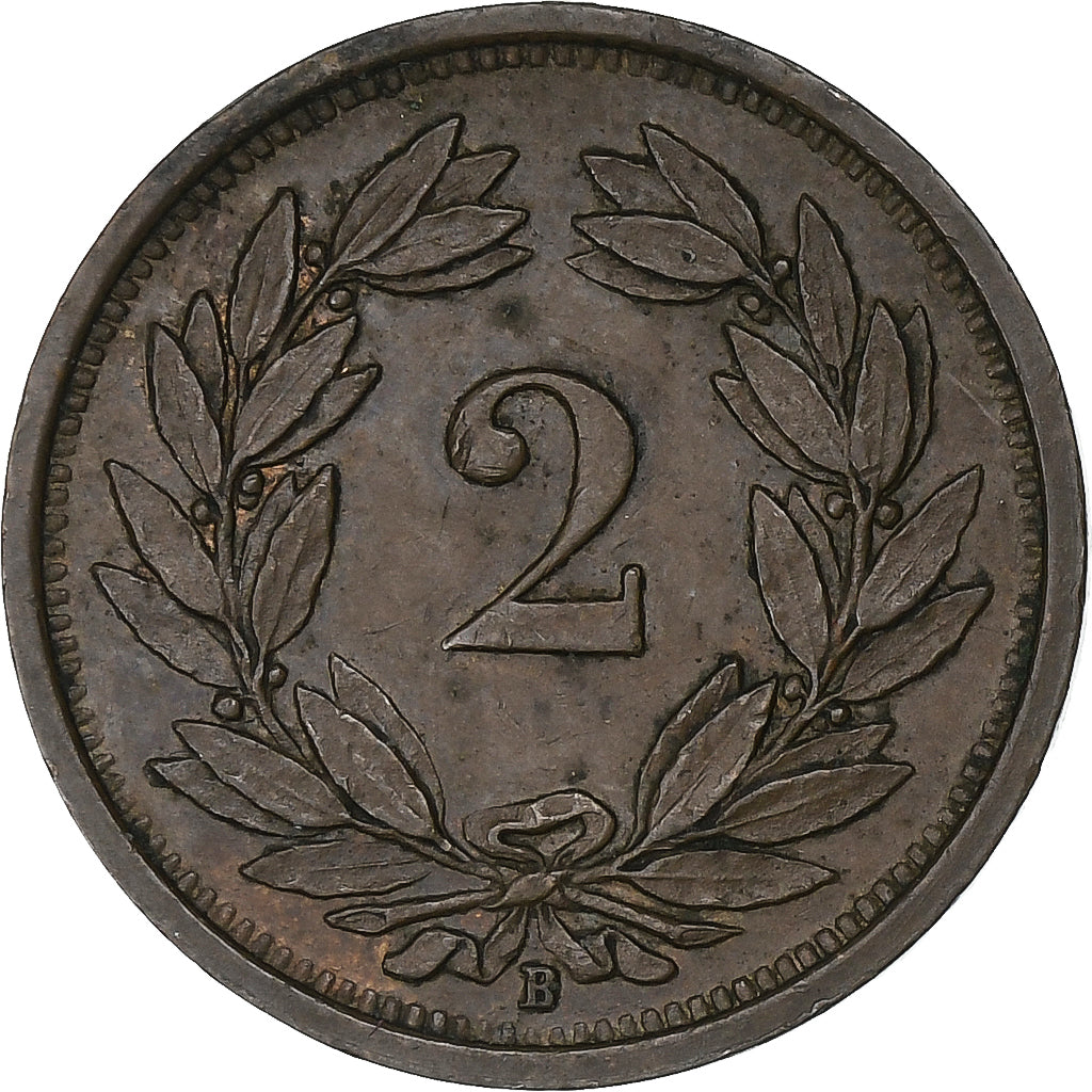 Schweiz, 2 Rappen, 1936, Bern, Bronze, SS+, KM:4.2a