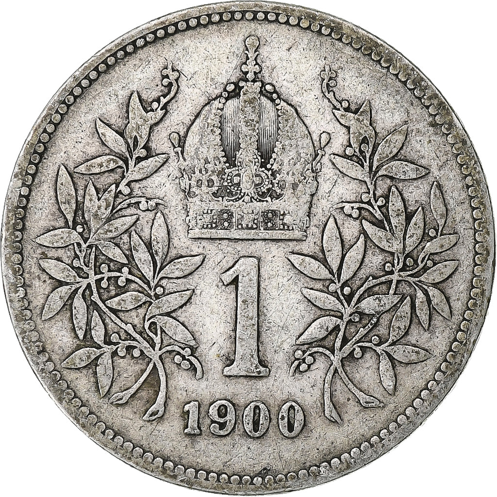 Áustria, Franz Joseph I, Corona, 1900, Prata, VF(30-35), KM:2804