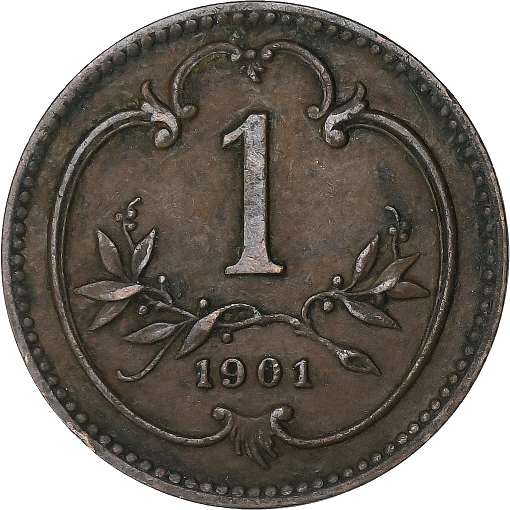 Austria, Franz Joseph I, Heller, 1901, Bronze, VF(30-35), KM:2800