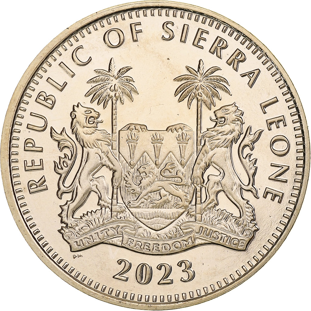 Serra Leoa, Dollar, Meerkat, African Animal Mask, 2023, Pobjoy Mint, Virenium