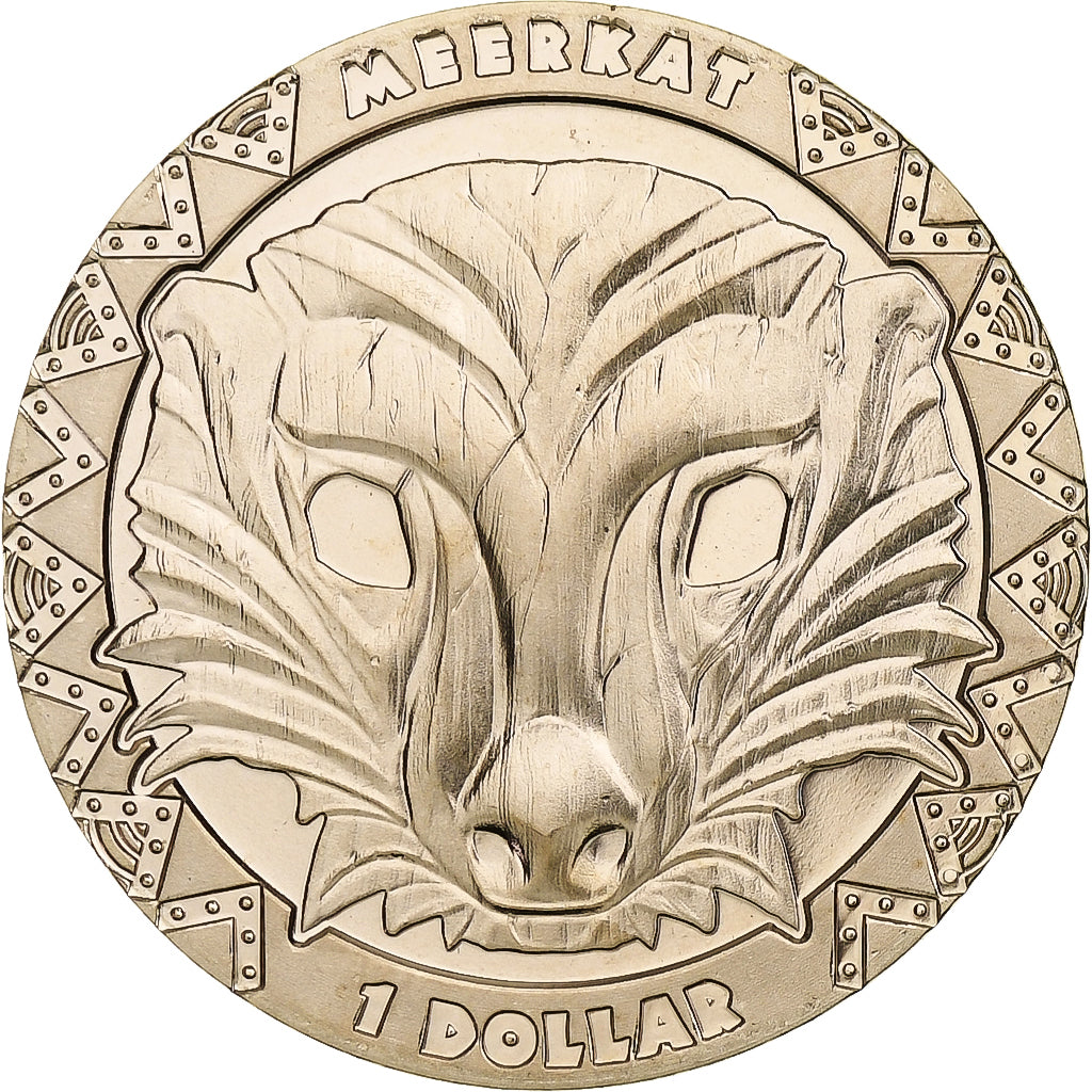 Serra Leoa, Dollar, Meerkat, African Animal Mask, 2023, Pobjoy Mint, Virenium