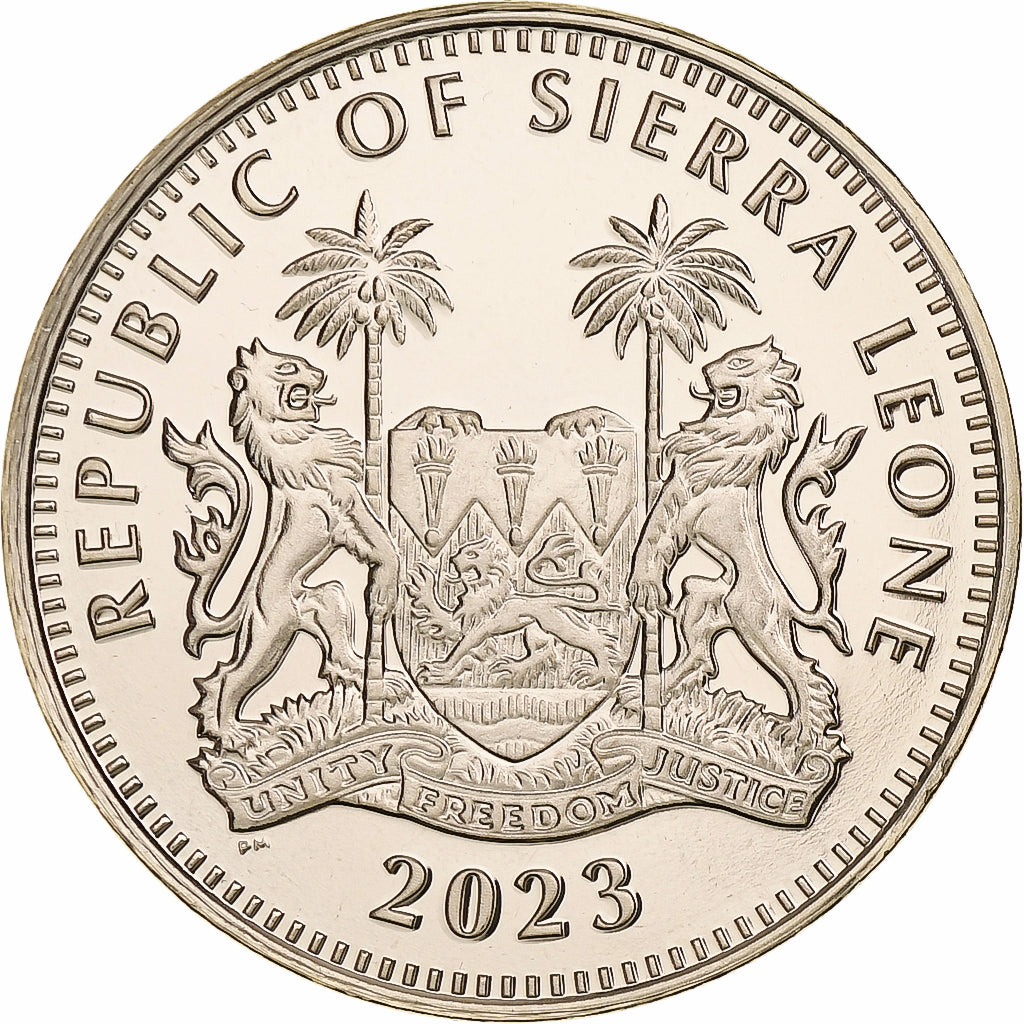 Sierra Leone, Dollar, Hippopotame, African Animal Mask, 2023, Pobjoy Mint