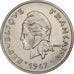 New Caledonia, 20 Francs, 1967, Paris, Proof, Nickel, MS(64), KM:6