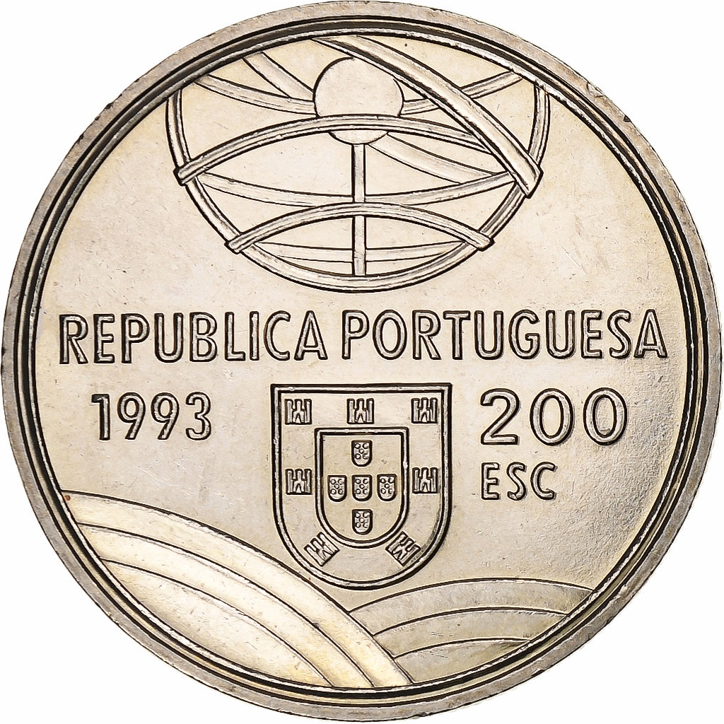 Portogallo, 200 Escudos, Espingarda, 1993, Lisbon, Rame-nichel, SPL, KM:666