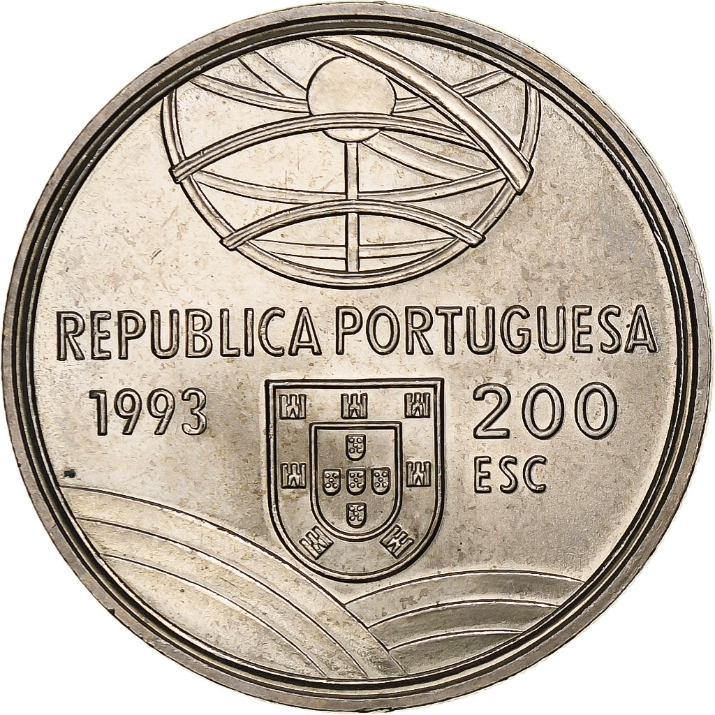 Portogallo, 200 Escudos, Espingarda, 1993, Lisbon, Rame-nichel, SPL, KM:666