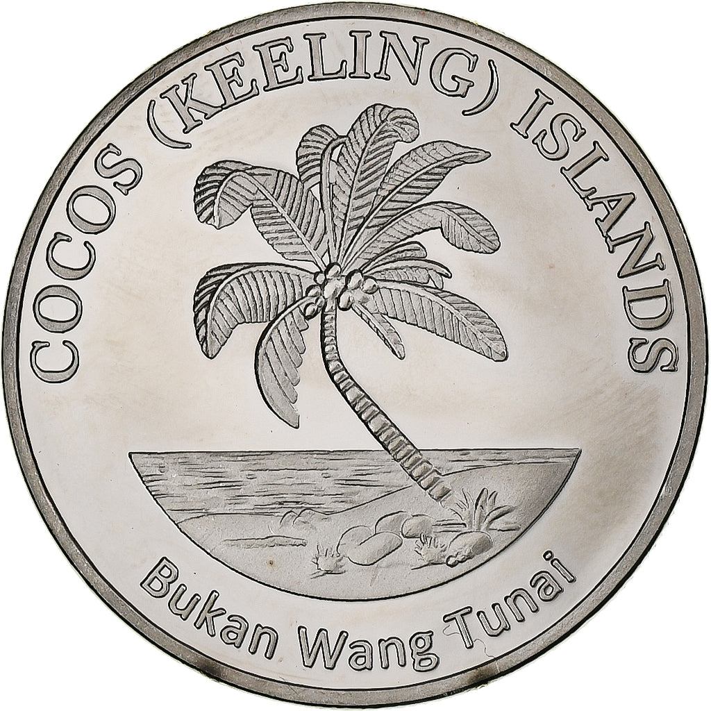 COCOS (KEELING) ISLANDS, 100 Rupees, Shark, 2023, Kupfer-Nickel, UNZ