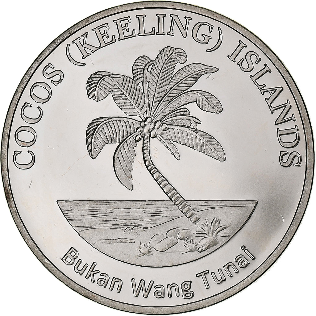 COCOS (KEELING) ISLANDS, 100 Rupees, Shark, 2023, Cupro-nikkel, UNC-