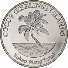 COCOS (KEELING) ISLANDS, 100 Rupees, Shark, 2023, Miedź-Nikiel, MS(63)