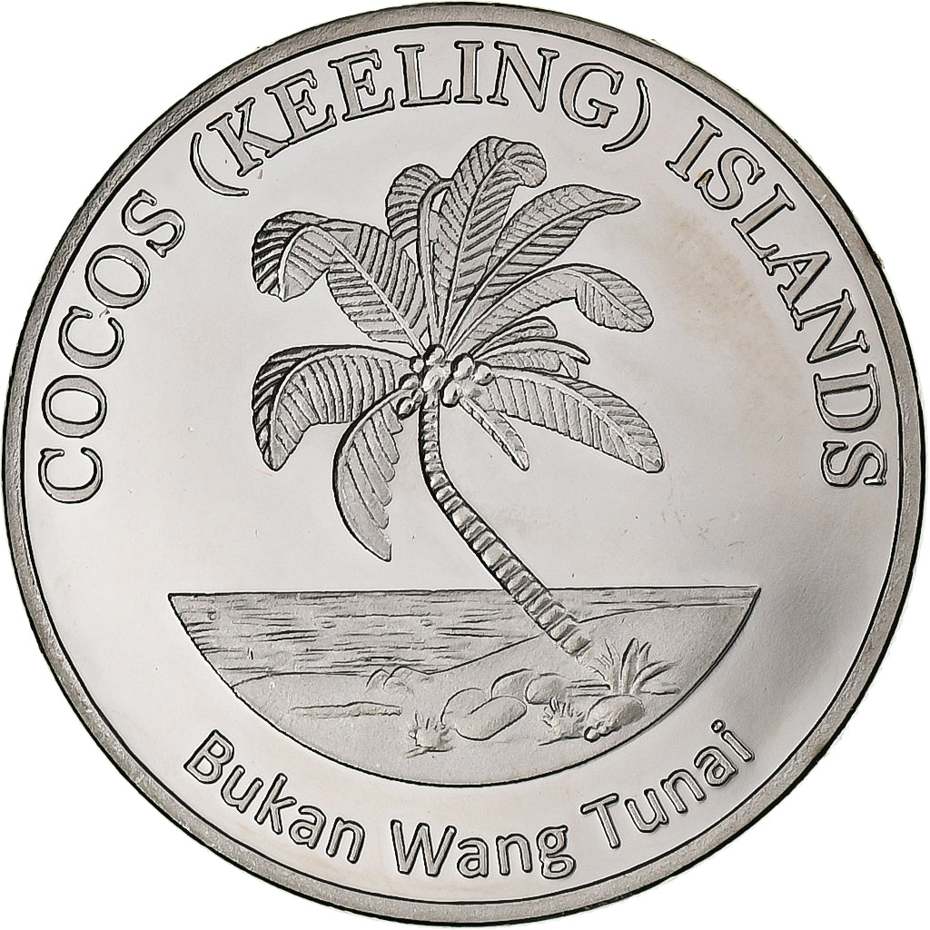 COCOS (KEELING) ISLANDS, 100 Rupees, Shark, 2023, Kupfer-Nickel, UNZ