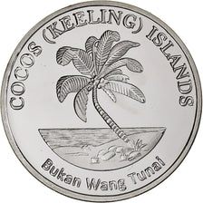 COCOS (KEELING) ISLANDS, 50 Rupees, Shearwater bird, 2023, Copper-nickel, MS(63)