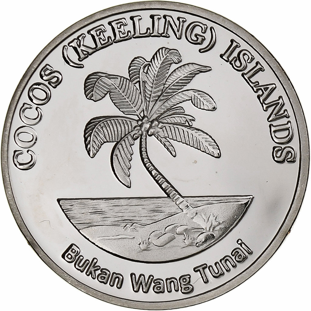 COCOS (KEELING) ISLANDS, 10 Rupees, Night heron, 2023, Cobre - níquel, SC