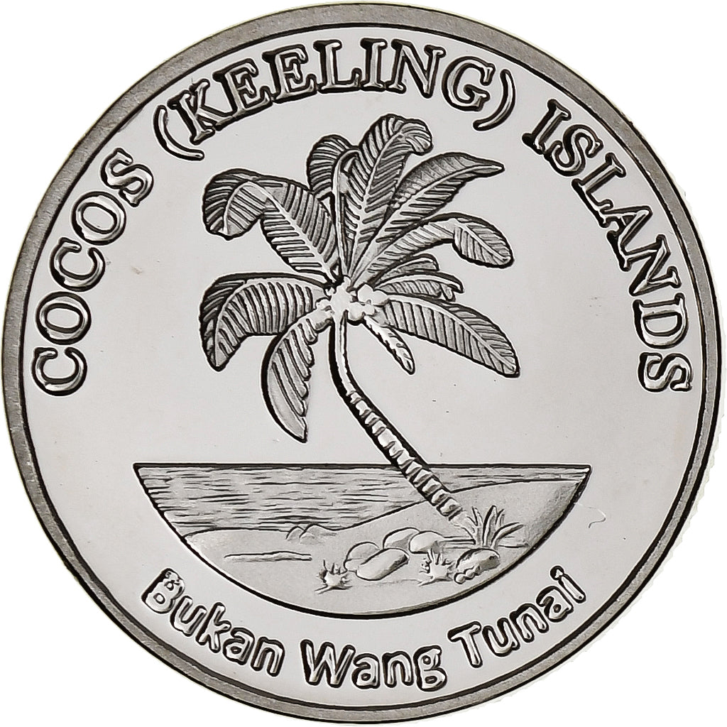 COCOS (KEELING) ISLANDS, 2 Rupees, Lionfish, 2023, Cupro-nikkel, UNC-