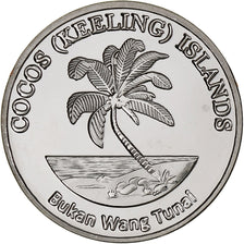 COCOS (KEELING) ISLANDS, 2 Rupees, Lionfish, 2023, Miedź-Nikiel, MS(63)