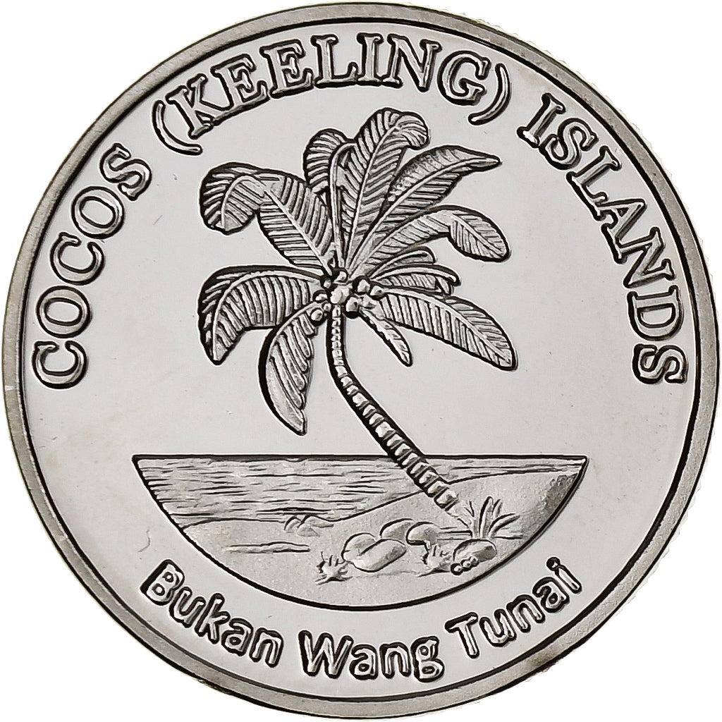 COCOS (KEELING) ISLANDS, Rupee, Snake, 2023, Cobre - níquel, SC