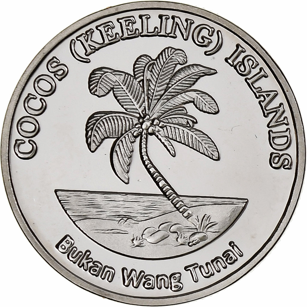 COCOS (KEELING) ISLANDS, Rupee, Snake, 2023, Miedź-Nikiel, MS(63)