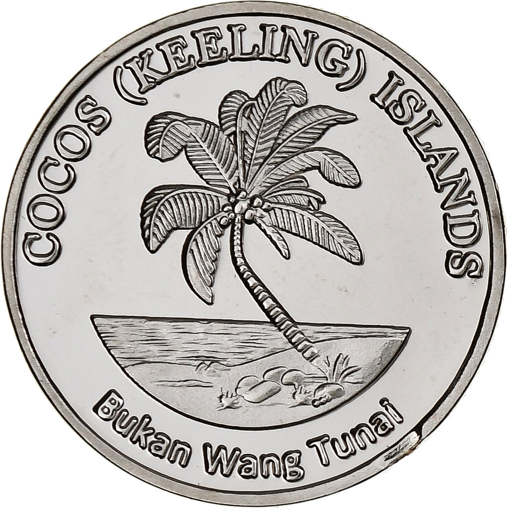 COCOS (KEELING) ISLANDS, Rupee, Snake, 2023, Cupro-nikkel, UNC-