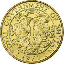 Bhoutan, Jigme Singye Wangchuck, 25 Chhertum, 1979, Llantrisant, Aluminum-Bronze