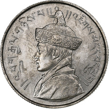 Bhoutan, Jigme Dorji Wangchuck, 1/2 Rupee, 27 (1955-1968), Calcutta, Nickel