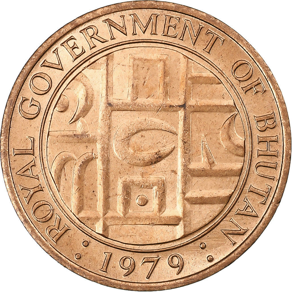 Bhutan, Jigme Singye Wangchuck, 5 Chetrums, 1979, Llantrisant, Bronzo, SPL