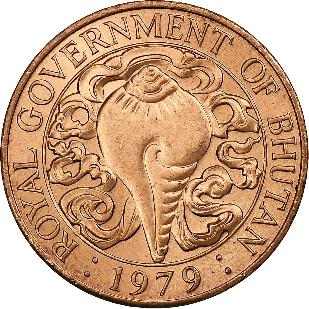 Bhutan, Jigme Singye Wangchuck, 10 Chhertum, 1979, Llantrisant, Bronze, MS(63)