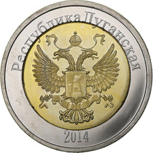 Ucraina, 25 Roubles, Lugansk, 2014, Bimetallico, SPL