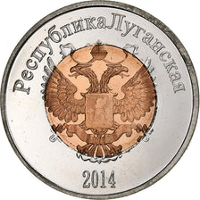 Oekraïne, 10 Roubles, Lugansk, 2014, Bimetallic, UNC-