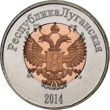 Ukraine, 10 Roubles, Lugansk, 2014, Bimetallic, UNZ