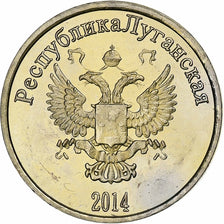 Ucrania, 10 Kopeks, Lugansk, 2014, Latón, EBC+