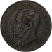 Itália, Vittorio Emanuele II, 2 Centesimi, 1867, Milan, Bronze, EF(40-45), KM:2