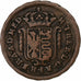 ESTADOS ITALIANOS, MILAN, 1/2 Soldo, Mezzo Soldo, 1777, Milan, Cobre, VF(20-25)