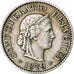 Switzerland, 5 Rappen, Libertas, 1879, Bern, Copper-nickel, EF(40-45), KM:26