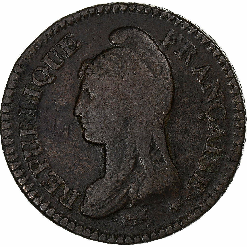 Frankreich, Decime, Dupré, AN 8, Paris, Kupfer, S, Gadoury:187a