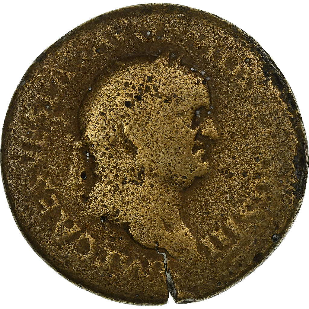 Vespasian, Sesterzio, 71, Rome, Bronzo, B+, RIC:243