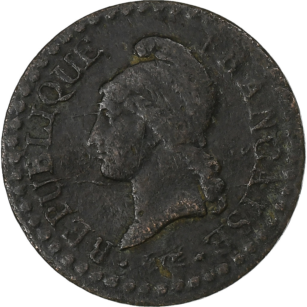 France, Centime, Dupré, AN 7, Paris, Copper, VF(30-35)