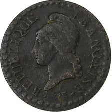 France, Centime, Dupré, AN 7, Paris, Copper, VF(30-35)