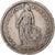 Suiza, 2 Francs, Helvetia, 1874, Bern, Plata, MBC, KM:21