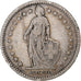 Suiza, 2 Francs, Helvetia, 1874, Bern, Plata, MBC, KM:21