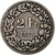 Suiza, 2 Francs, Helvetia, 1875, Bern, Plata, BC+, KM:21