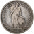 Suiza, 2 Francs, Helvetia, 1879, Bern, Plata, BC+, KM:21