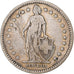 Suiza, 2 Francs, Helvetia, 1886, Bern, Plata, BC+, KM:21
