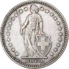 Switzerland, 2 Francs, Helvetia, 1894, Paris, Silver, EF(40-45), KM:21