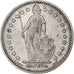 Schweiz, 2 Francs, Helvetia, 1894, Paris, Silber, SS+, KM:21