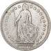 Svizzera, 2 Francs, Helvetia, 1904, Bern, Argento, BB, KM:21