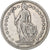 Suiza, 2 Francs, Helvetia, 1908, Bern, Plata, BC+, KM:21