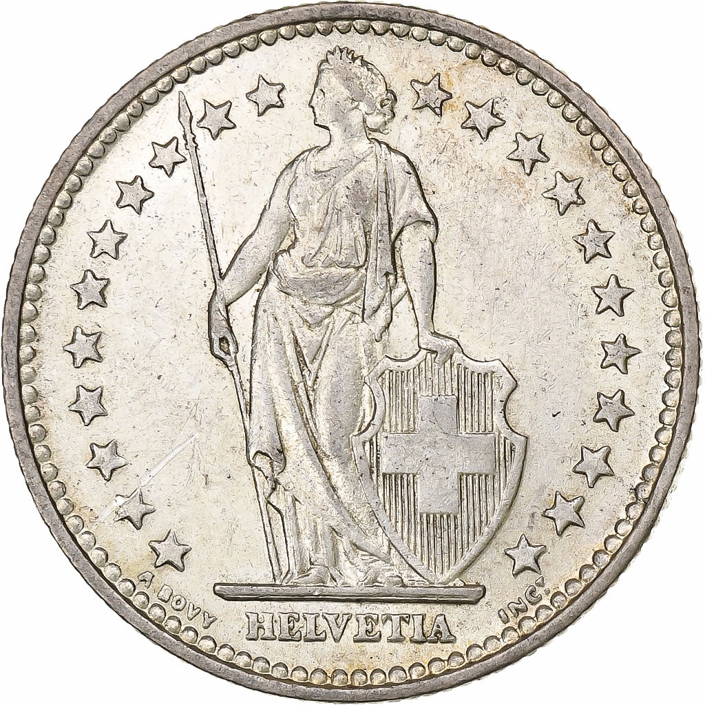 Suisse, 2 Francs, Helvetia, 1911, Bern, Argent, TTB, KM:21