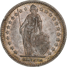 Switzerland, 2 Francs, Helvetia, 1914, Bern, Silver, EF(40-45), KM:21