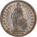 Switzerland, 2 Francs, Helvetia, 1914, Bern, Silver, EF(40-45), KM:21