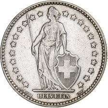 Switzerland, 2 Francs, Helvetia, 1931, Bern, Silver, EF(40-45), KM:21