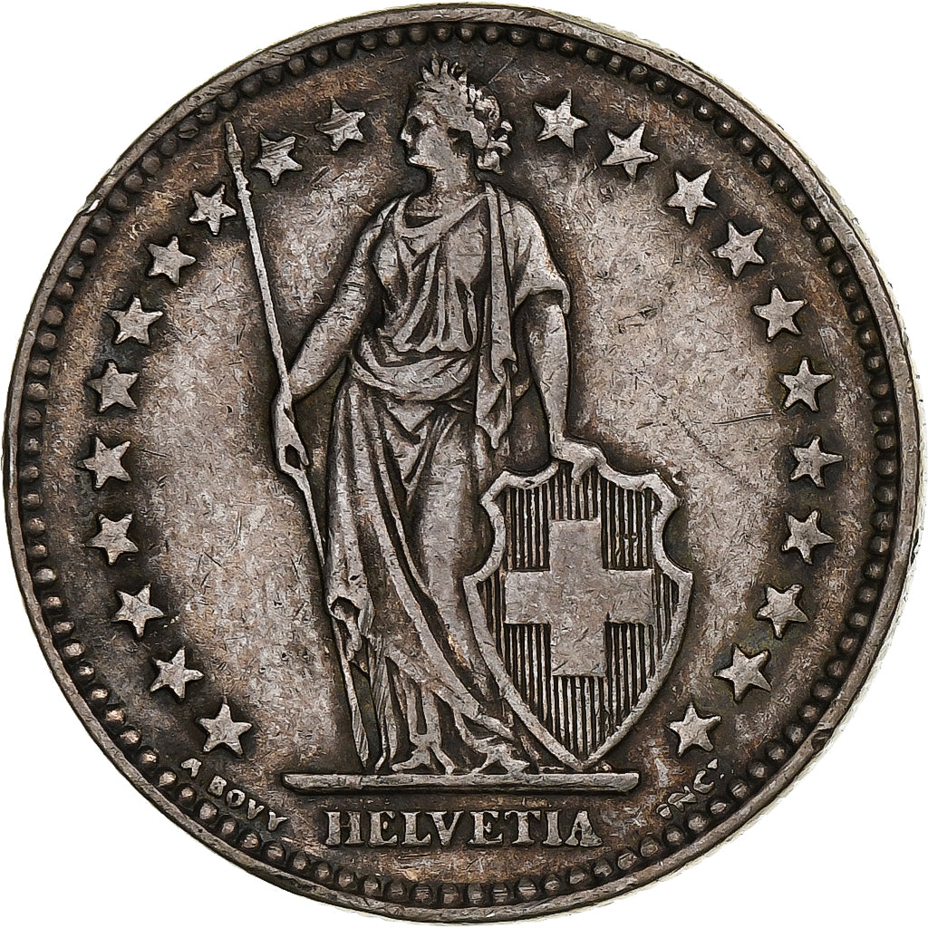 Suisse, 2 Francs, Helvetia, 1931, Bern, Argent, TTB, KM:21