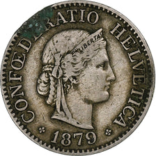 Schweiz, 10 Rappen, Libertas, 1879, Bern, Kupfer-Nickel, S, KM:27